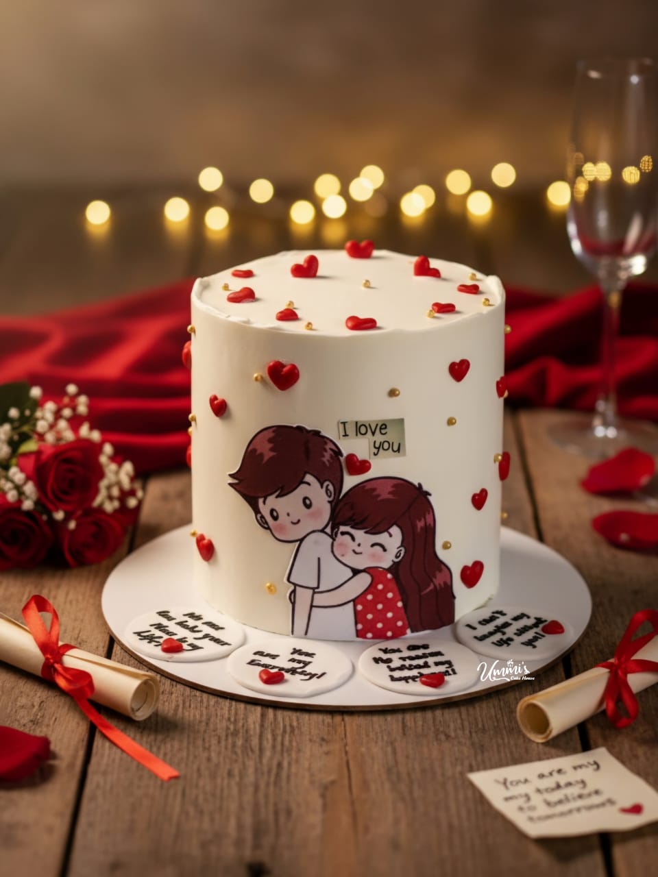 For Love Red Velvet Cake-img1-cakeie